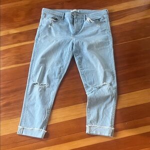 Banana Republic Light Blue Cropped Jeans